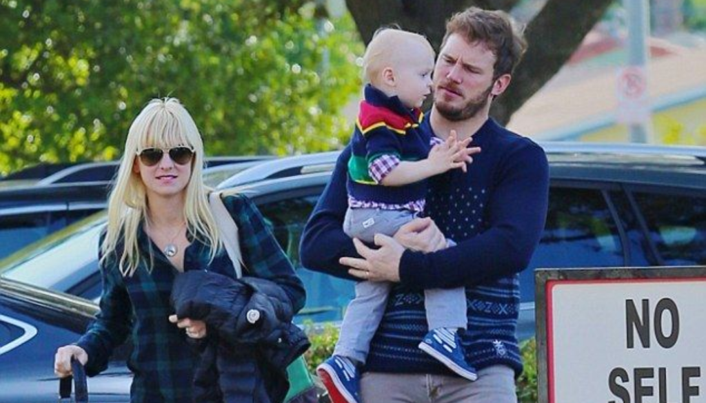 Anna Faris with son and partner