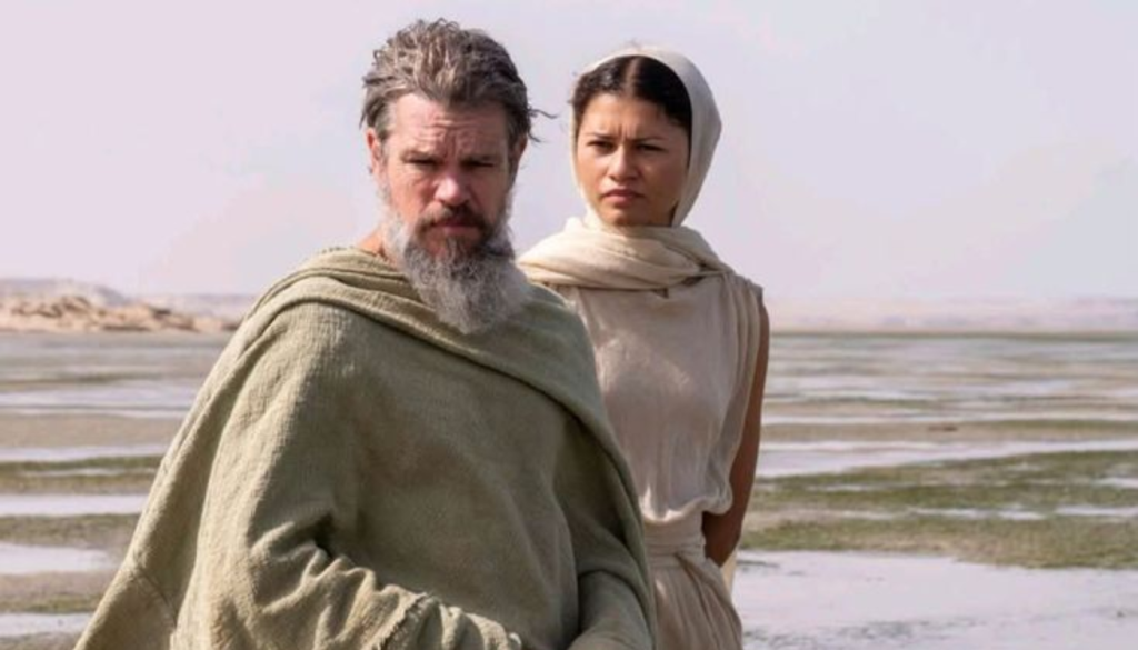 zendaya and matt damon in  Christopher Nolan's The Odyssey movie
