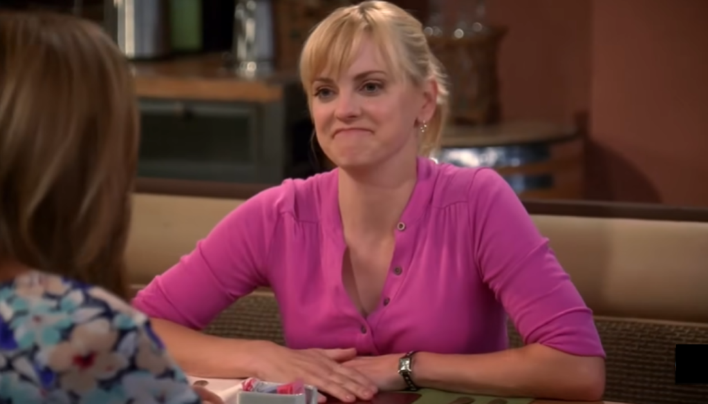 Anna Faris and Allison Janney on set filming Mom, showing the on-screen chemistry between Christy and Bonnie characters