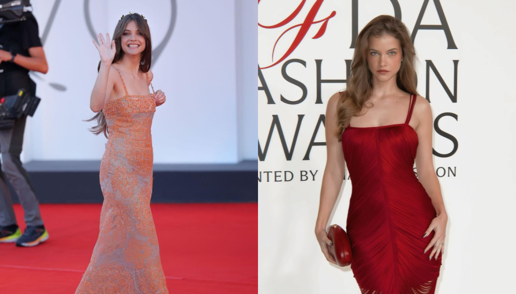 Barbara Palvin at a red carpet or film premiere event, showing her elegant presence 