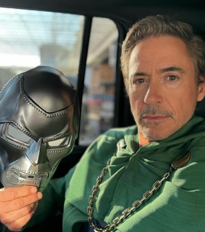dr dooms wearing mask