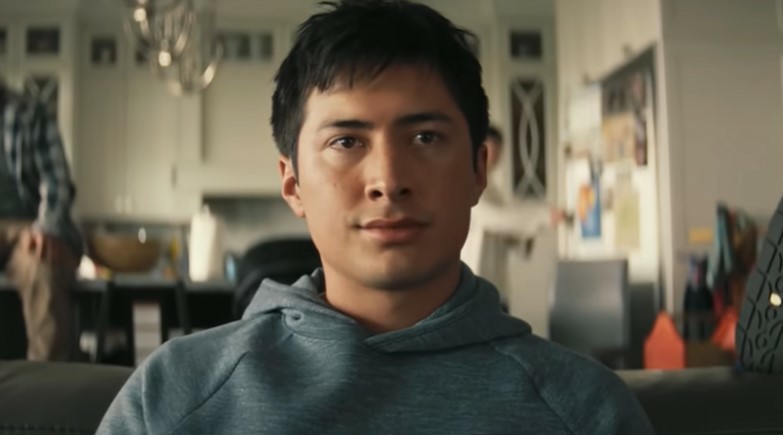 Hudson Williams as Shane Hollander from Heated Rivalry, showing his subtle facial expressions and presence