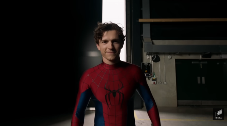 tom holland in  Spider-Man Brand New Day suit
