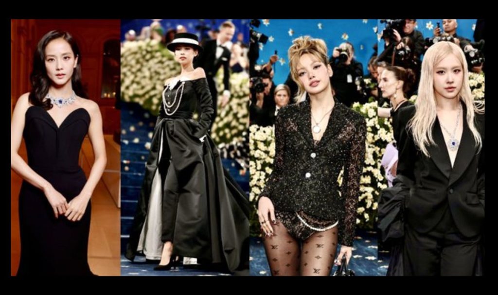 the members of BLACKPINK, JISOO, JENNIE, LISA, and ROSE are attending the 2026 Met Gala event